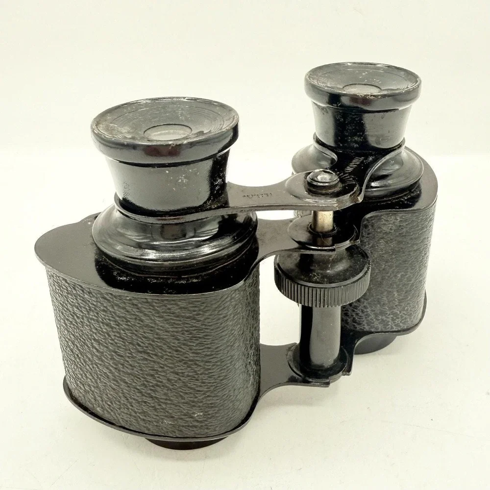 Vintage Opera Glasses Binoculars Black Metal  Trojan USA 1930s 1940s ~ 4.5